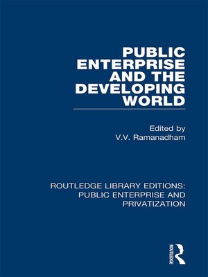 cover image of Public Enterprise and the Developing World